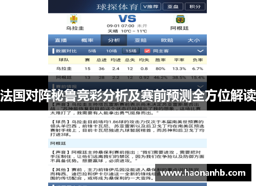 法国对阵秘鲁竞彩分析及赛前预测全方位解读